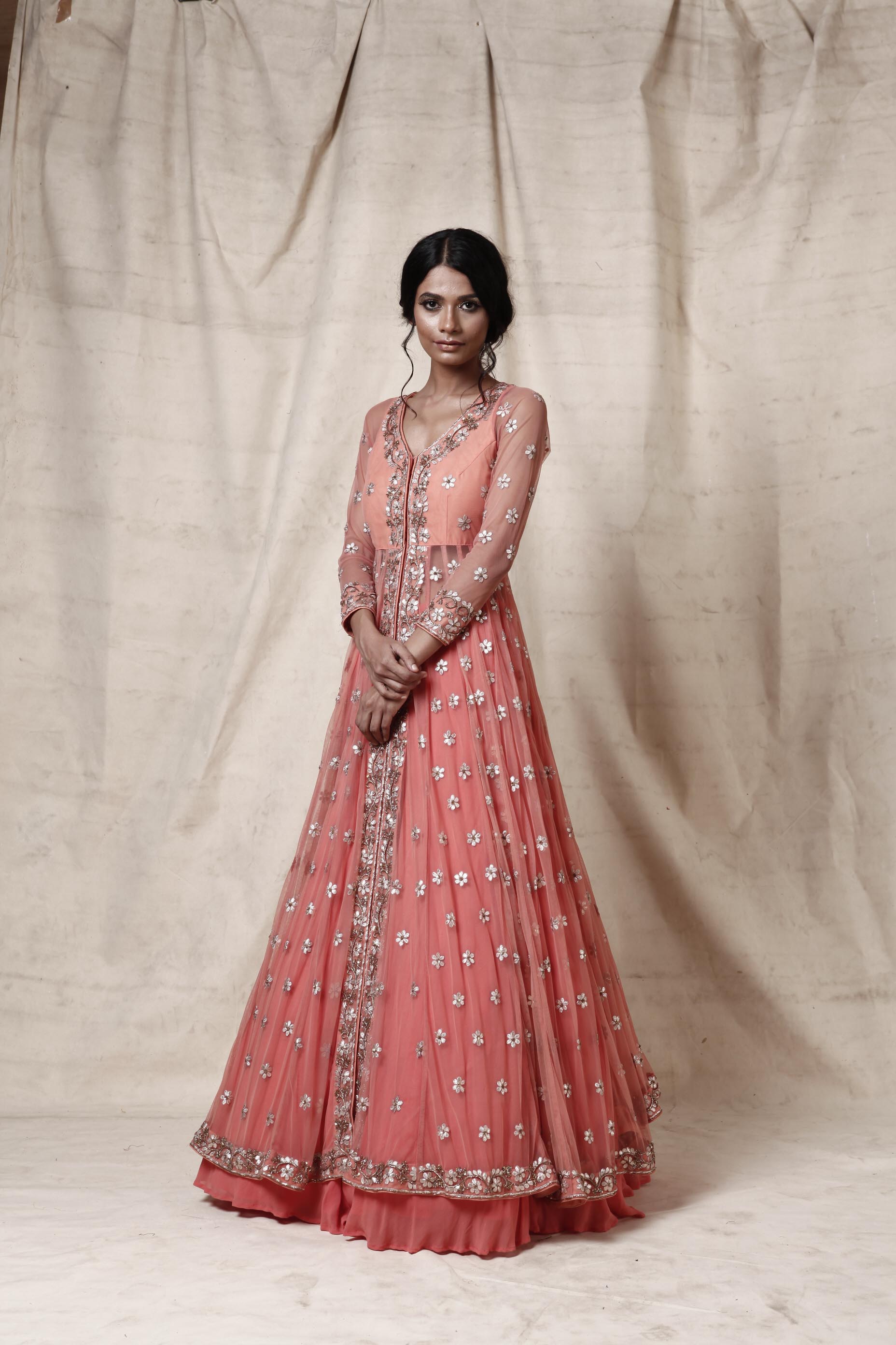 coral jacket with skirt - The Grand Trunk