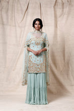 Load image into Gallery viewer, Ice blue  sharara  set - The Grand Trunk