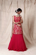 Load image into Gallery viewer, Magenta lengha set - The Grand Trunk