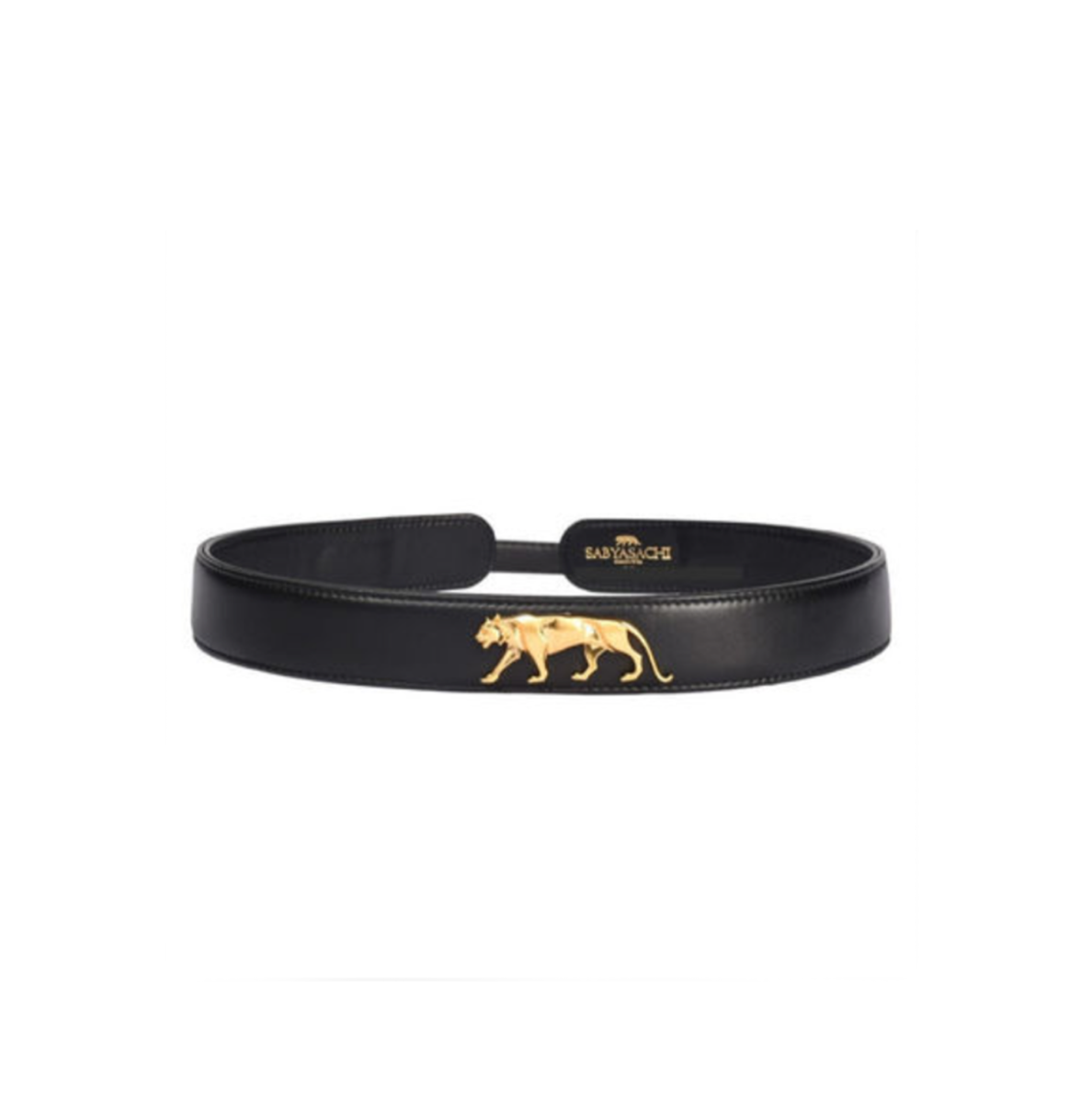 Royal Tiger Logo Sabyasachi Leather Buckle Belt - The Grand Trunk