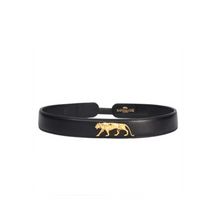 Load image into Gallery viewer, Royal Tiger Logo Sabyasachi Leather Buckle Belt - The Grand Trunk