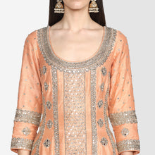 Load image into Gallery viewer, Abhinav Mishra Peach Sharara Set - The Grand Trunk