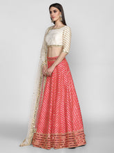 Load image into Gallery viewer, Abhinav Mishra  Pink And Off White  Lehenga Set - The Grand Trunk