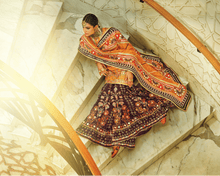 Load image into Gallery viewer, Mayyur Girotra- Orange and Purple sharara set - The Grand Trunk