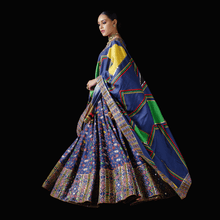 Load image into Gallery viewer, Mayyur Girotra - navy blue lehenga set - The Grand Trunk