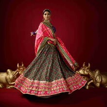 Load image into Gallery viewer, Mayyur Girotra - mehendi green lehenga set - The Grand Trunk