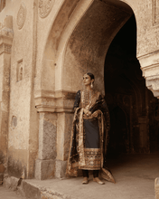 Load image into Gallery viewer, Mayyur Girotra - silk kurta coordinated with churidar dupatta - The Grand Trunk