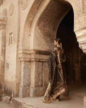 Load image into Gallery viewer, Mayyur Girotra - silk kurta coordinated with churidar dupatta - The Grand Trunk