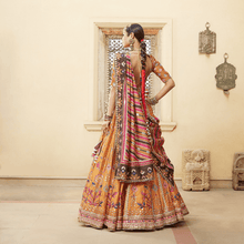 Load image into Gallery viewer, Mayyur Girotra- Orange lehenga set - The Grand Trunk