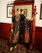 Load image into Gallery viewer, Mayyur Girotra - silk kurta coordinated with churidar dupatta set - The Grand Trunk