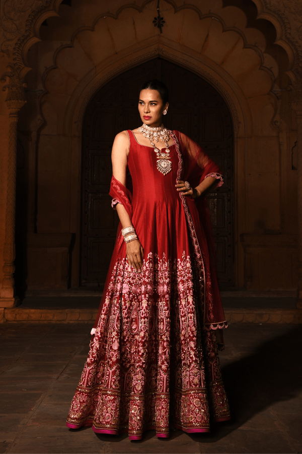 Designer anarkali | Designer anarkali dresses, Long dress design, Long gown  design