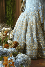 Load image into Gallery viewer, Renu Tandon - Shaded Aqua lehenga Set - The Grand Trunk