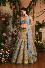 Load image into Gallery viewer, Renu Tandon - Aqualehenga Set - The Grand Trunk