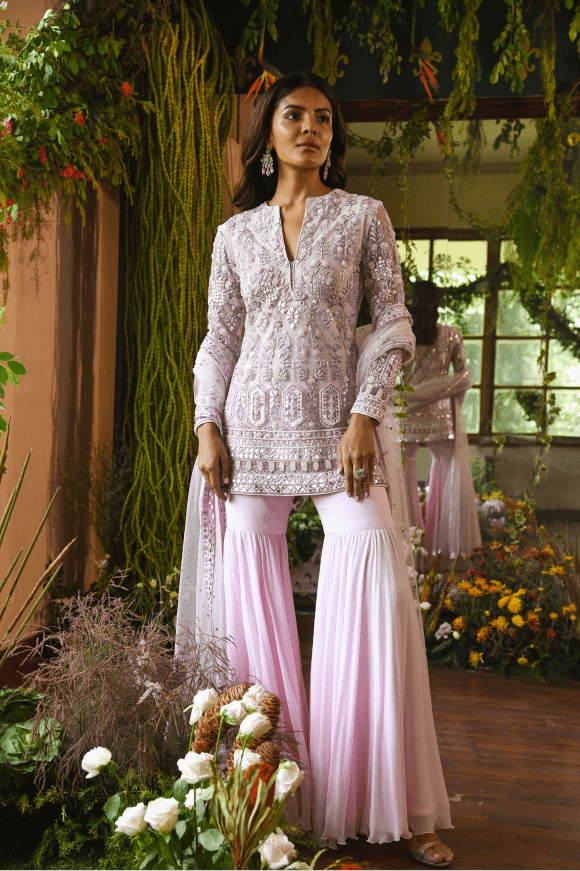 Sharara suit set discount