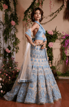 Load image into Gallery viewer, Renu Tandon - Aqua lehenga Set - The Grand Trunk