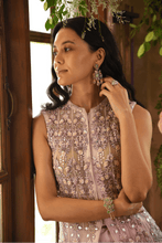 Load image into Gallery viewer, Renu Tandon - pink jacket lehenga set - The Grand Trunk