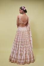 Load image into Gallery viewer, PINK GEORGETTE LEHENGA SET - The Grand Trunk