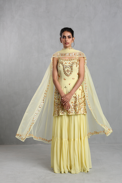 Yellow Sharara Set - The Grand Trunk