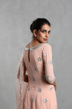 Load image into Gallery viewer, Peach Pink Embroidered  Sharara Set - The Grand Trunk