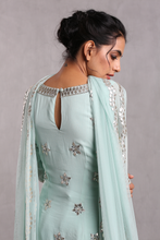 Load image into Gallery viewer, Esha Koul Aqua blue Embroidered Sharara Set - The Grand Trunk