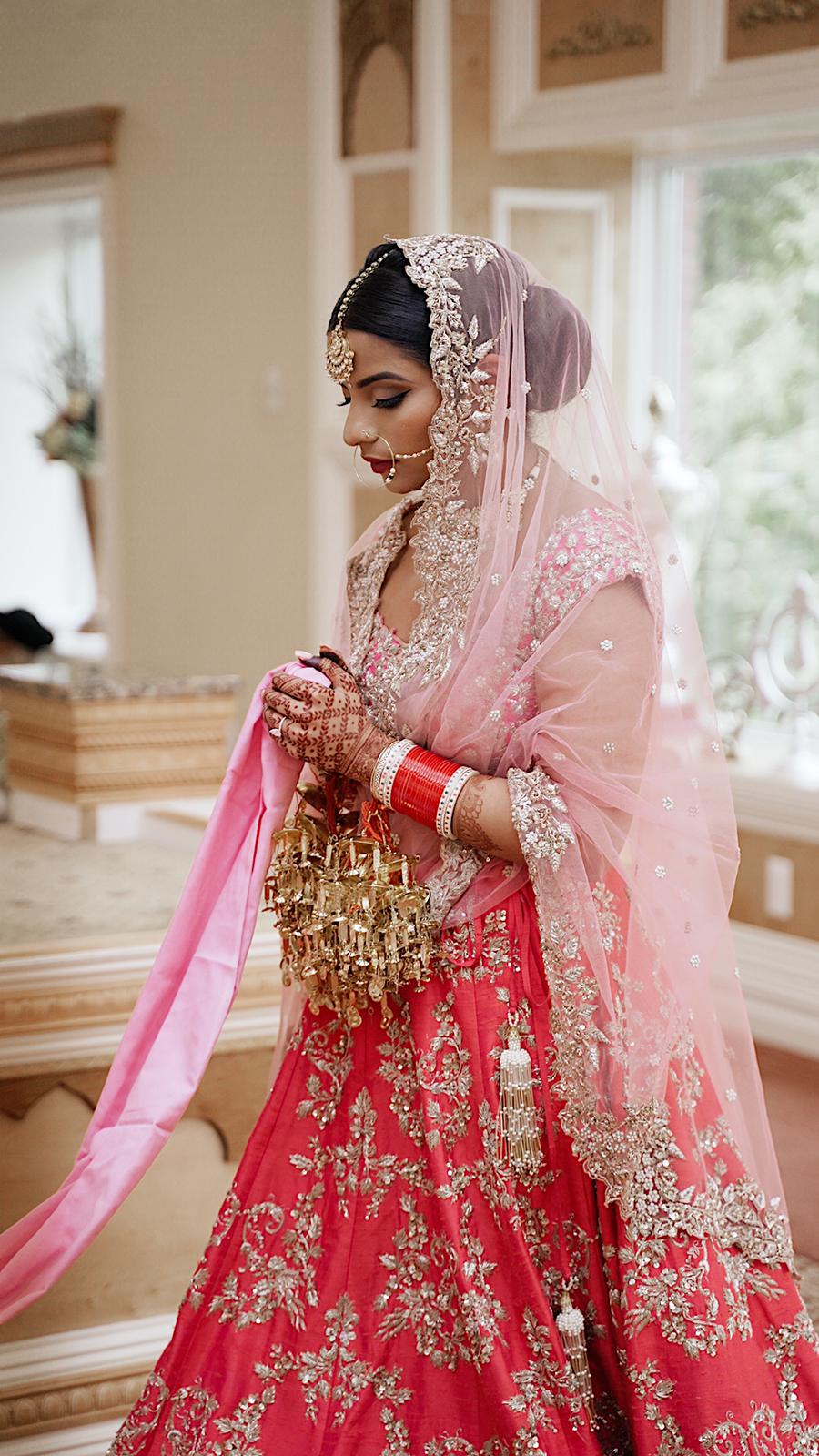 Designer Bridal Lehenga Choli in Pink Color - PreeSmA